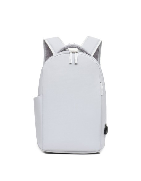 Minimalist Casual Solid-Color Nylon Large-Capacity Backpack