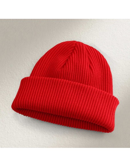 Fashionable, Versatile, Solid-Color Warm Knit Beanie