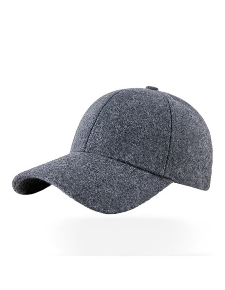 Fleece-Lined Peaked Cap – Warm Hat for Middle-Aged and Elderly