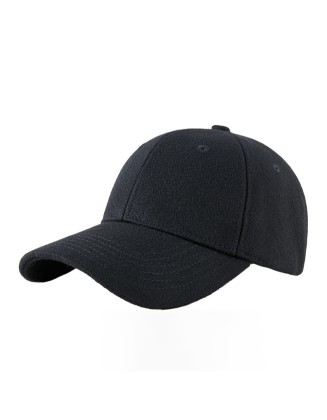 Fleece-Lined Peaked Cap – Warm Hat for Middle-Aged and Elderly