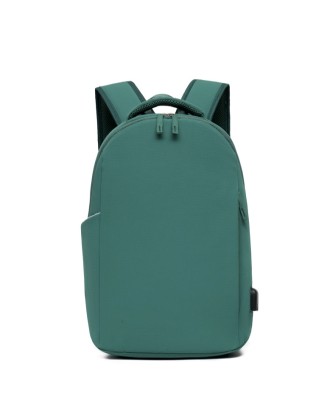 Minimalist Casual Solid-Color Nylon Large-Capacity Backpack