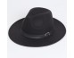Solid-Color Felt Hat – British Vintage Flat-Brim Gentleman Fedora