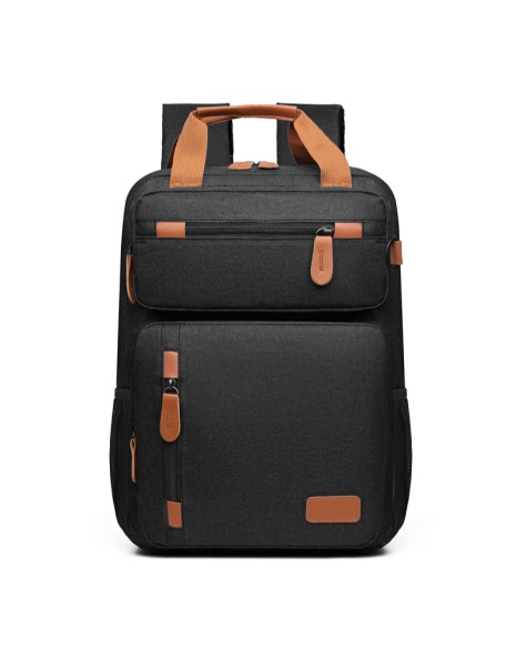 Large-Capacity Shockproof Vintage Fashion Backpack with Crossbody Function