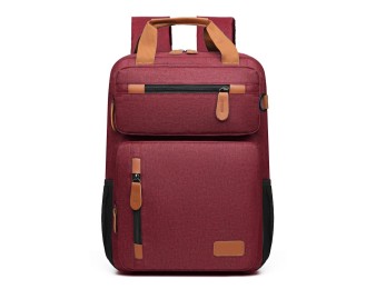 Large-Capacity Shockproof Vintage Fashion Backpack with Crossbody Function