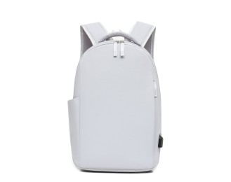 Minimalist Casual Solid-Color Nylon Large-Capacity Backpack